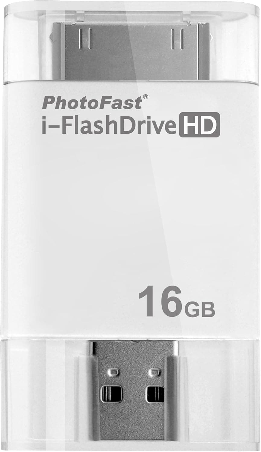 PhotoFast i-FlashDrive HD 16GB USB Flash Drive for Apple iPhone, iPad and iPod Touch as Well as Mac/PC