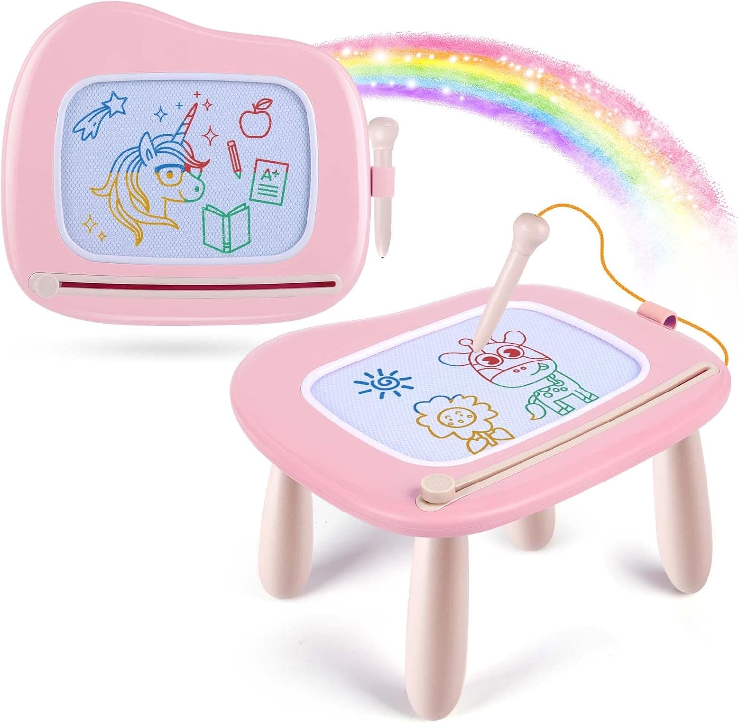 Smasiagon Toddler Toys Age 1-2 Year Old Boys Girls, Magnetic Drawing Doodle Board Pad Educational Learning Toys for 1 2 3 Year Old Boys Girls Gifts Birthday Party