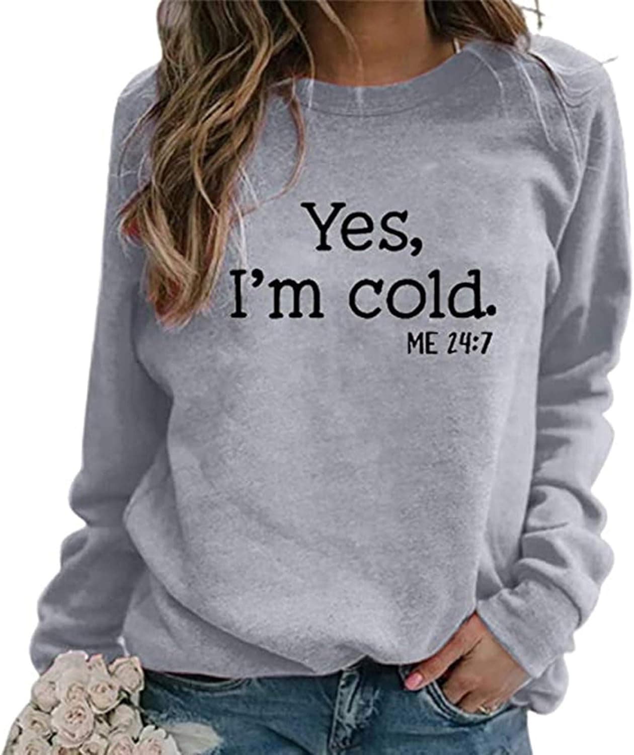 Sweatshirts for Women Raglan Sleeve Shirt Pullover Tops Soft Loose Casual Crewneck Gift Printed Sweatshirts Graphic Tee Tops