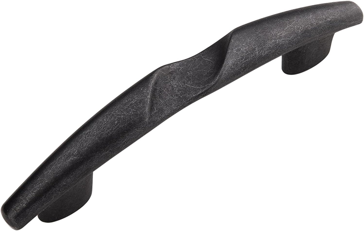 Hickory Hardware HH74728-BI Serendipity Collection Pull, 3 in and 3-3/4 in (96 mm) Center to Center, Black Iron