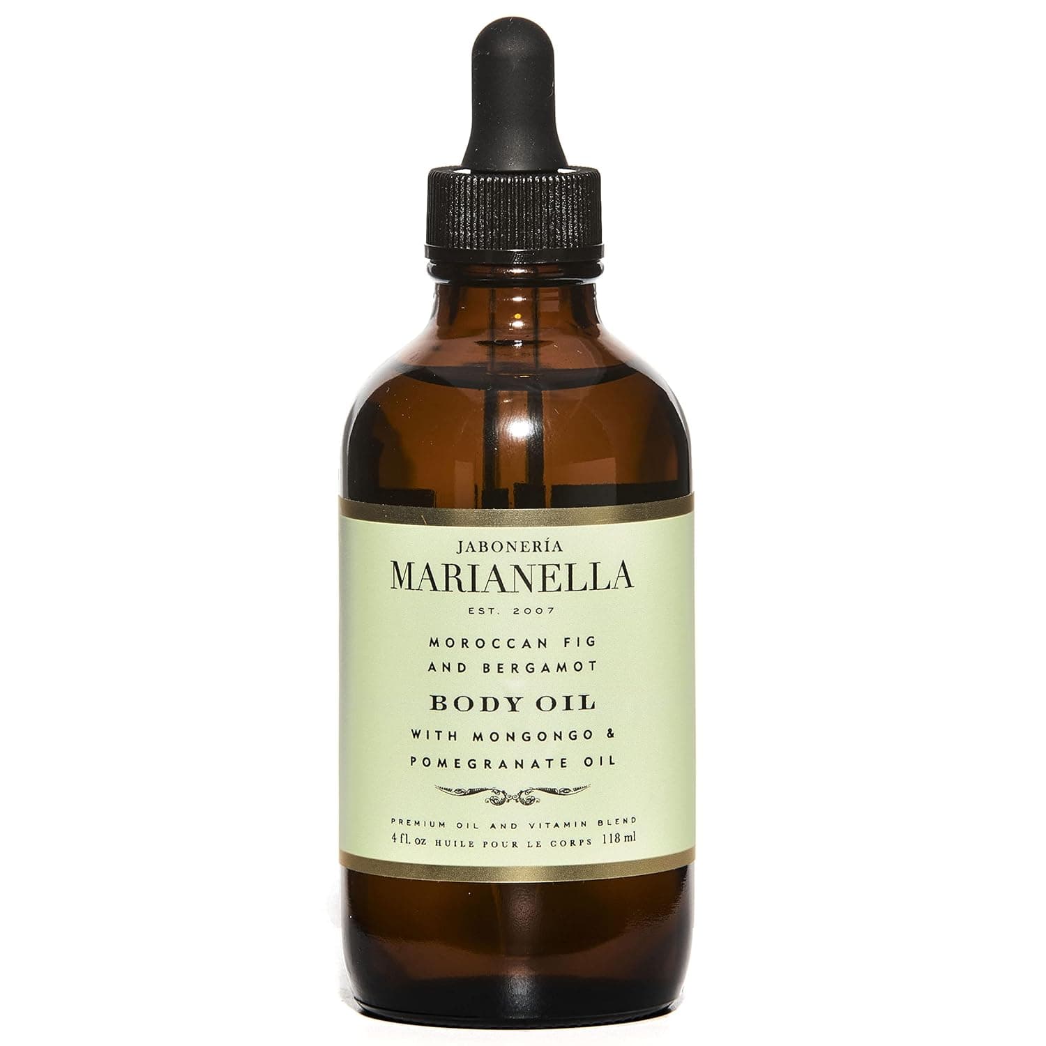 Marianella Moroccan Fig and Bergamot Anti-Aging Body Oil | Experience Radiant Skin with Vitamin E Oil & Pure Natural Oils from Argan, Grapeseed, Pomegranate & Apricot
