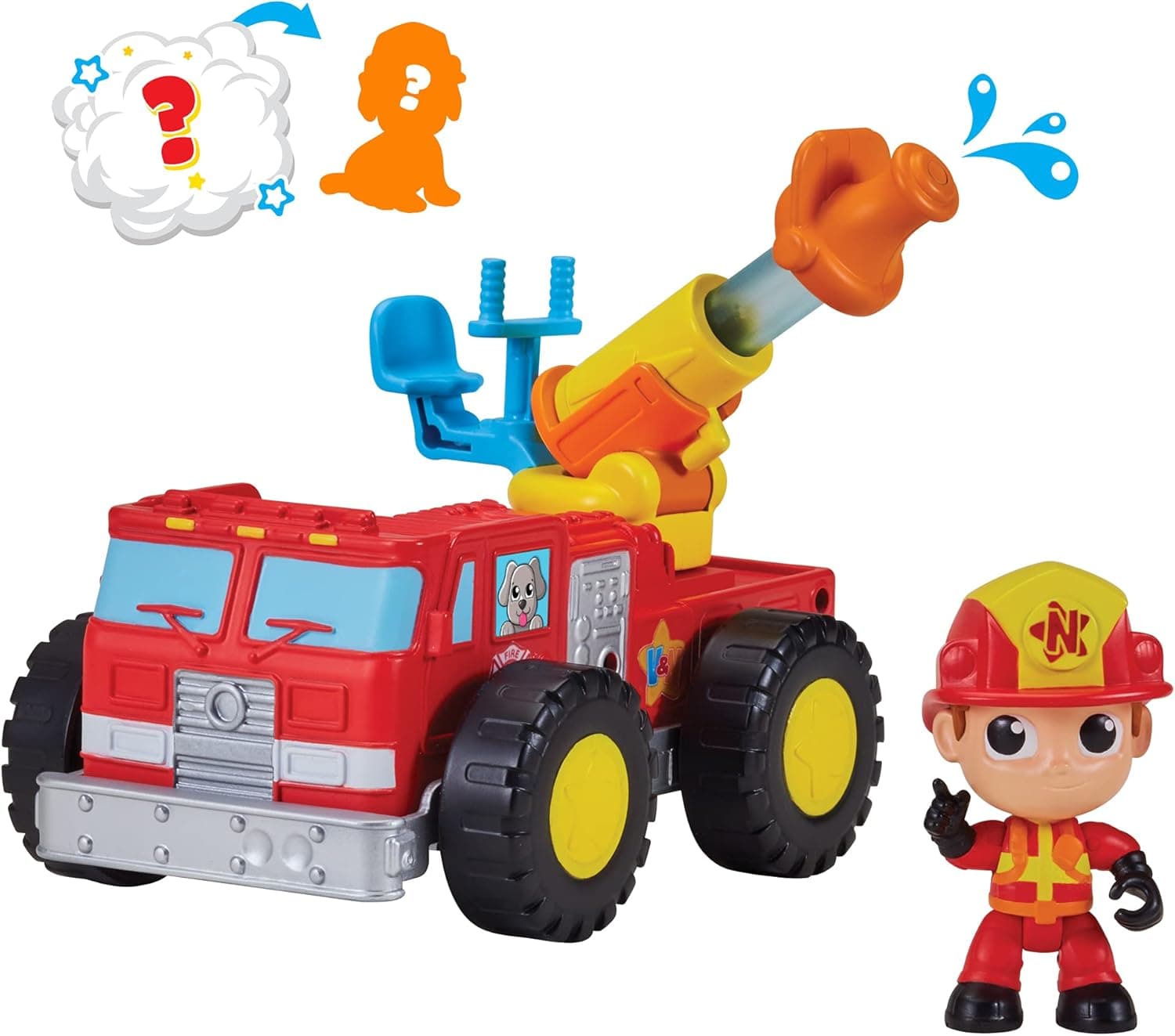 Vlad and Niki Firetruck with Firefighter Niki