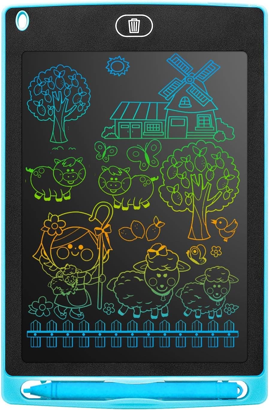 surekuo LCD Writing Tablet , 8.5inch Colorful Doodle Board for Kid's,Erasable Reusable Drawing Pad,Educational and Learning Toy for 3-6 Years Old Boys Girls