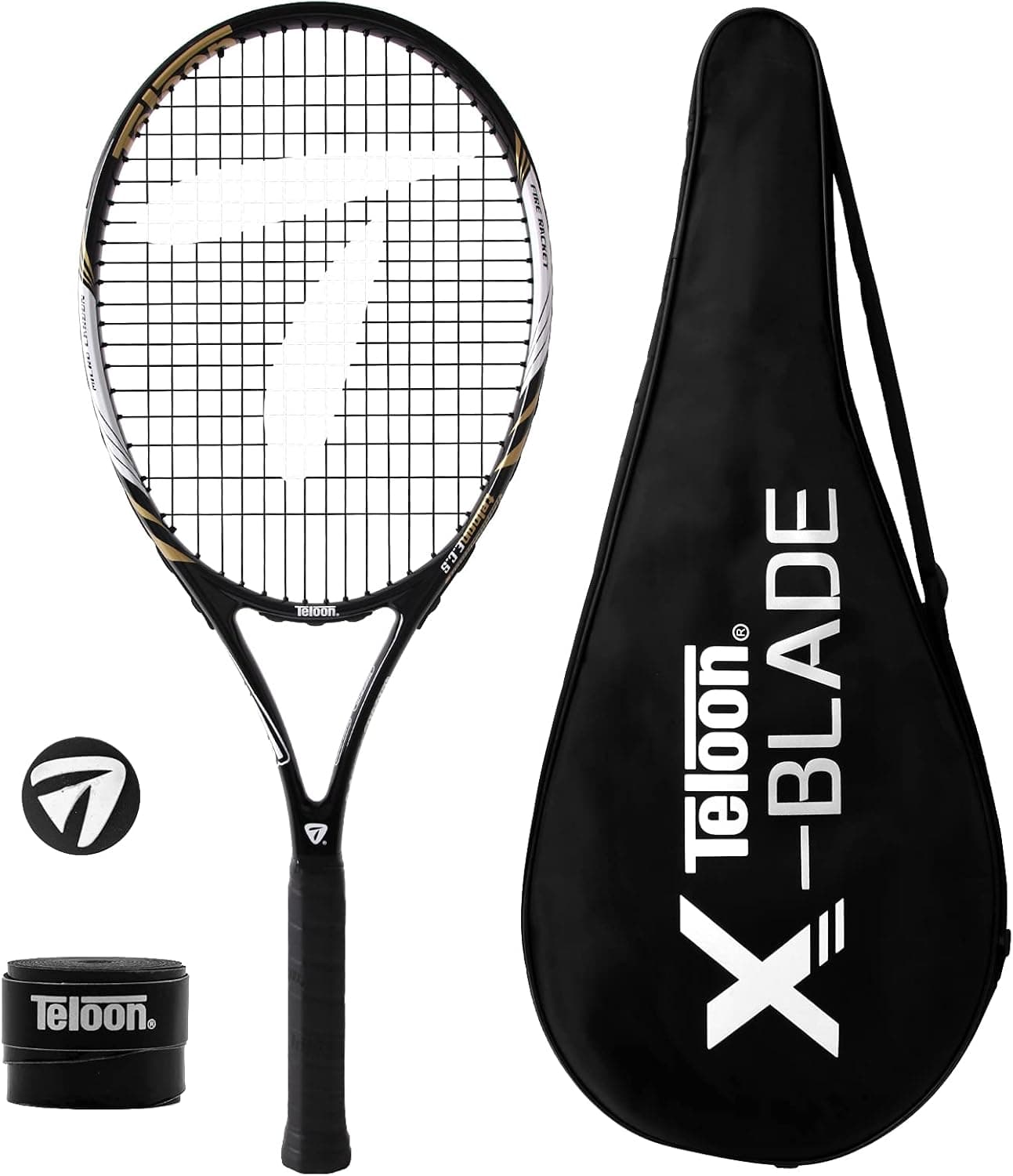 Teloon Adult Recreational Tennis Racket , 27 inch Professional Tennis Racquet for Adults Student Women and Men Rackets Training
