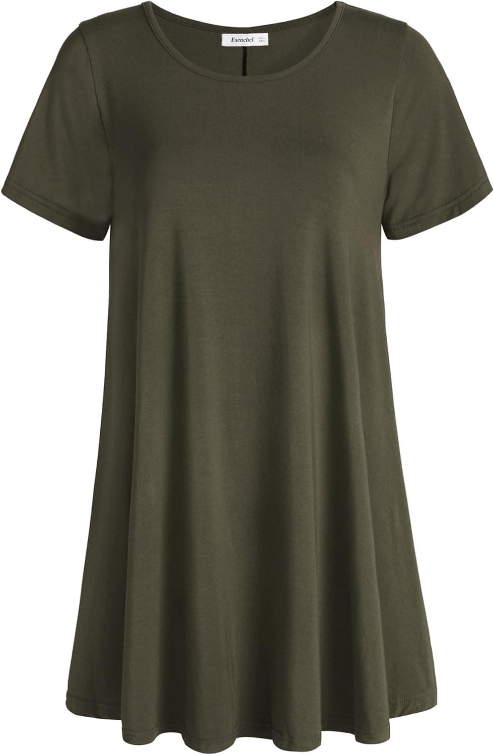 Esenchel Women's Tunic Top Casual T Shirt for Leggings