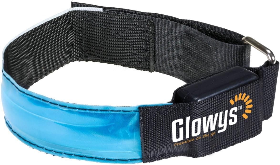 Glowys LED High Visibility Flashing Safety Armband Cycling Jogging Walking Reflective LED Armband