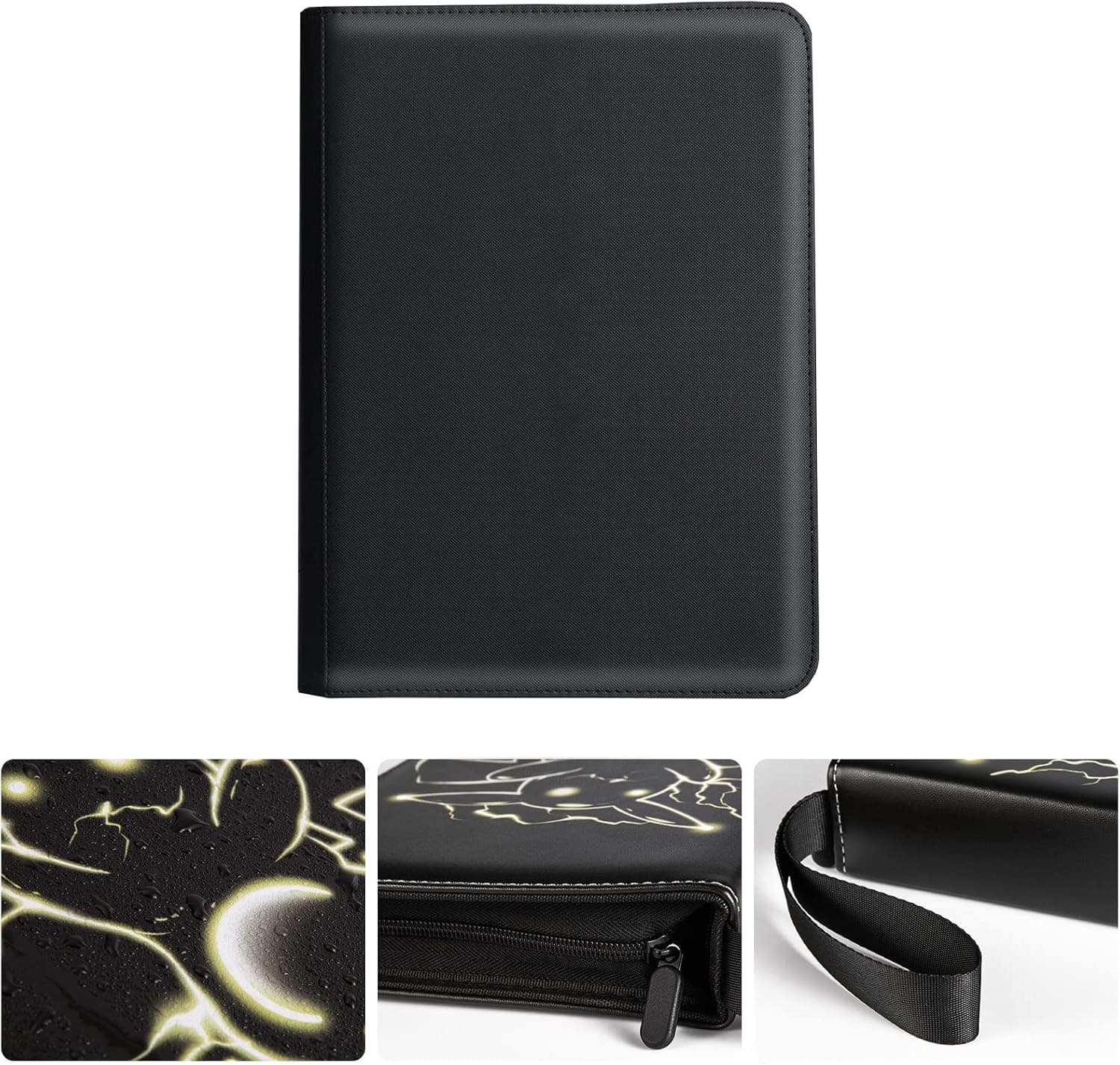 Zoylofg Card Binder for Cards,9-Pocket Portable Card Collector Album Holder Fits 900 Cards with 50 Removable Sleeves,Game Album Collection Protector.