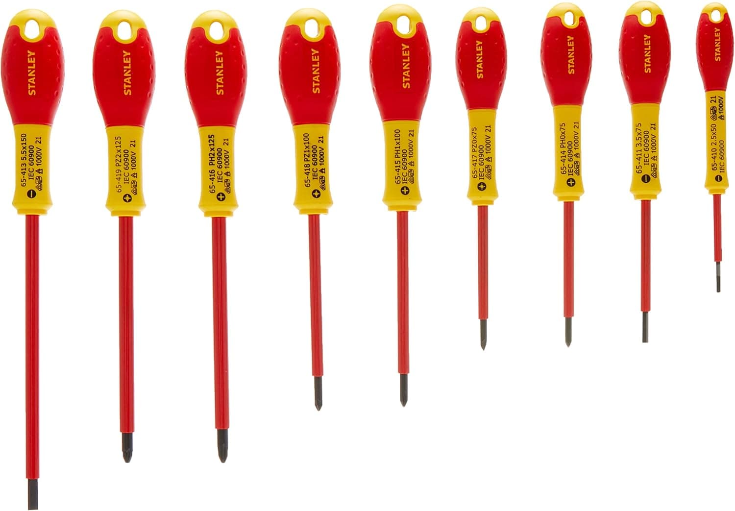 Stanley 0-62-573 Screwdriver Set (10-piece), Multicolor