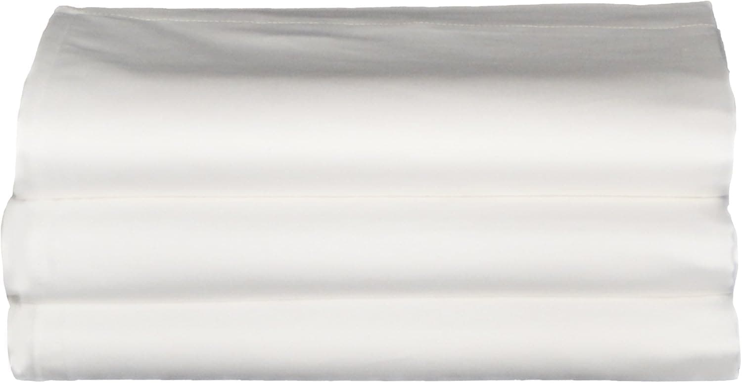 Baltic Linen Pyramid Blend 200 Thread Count Hotel Flat Sheets King/Cal King White 3 Pack