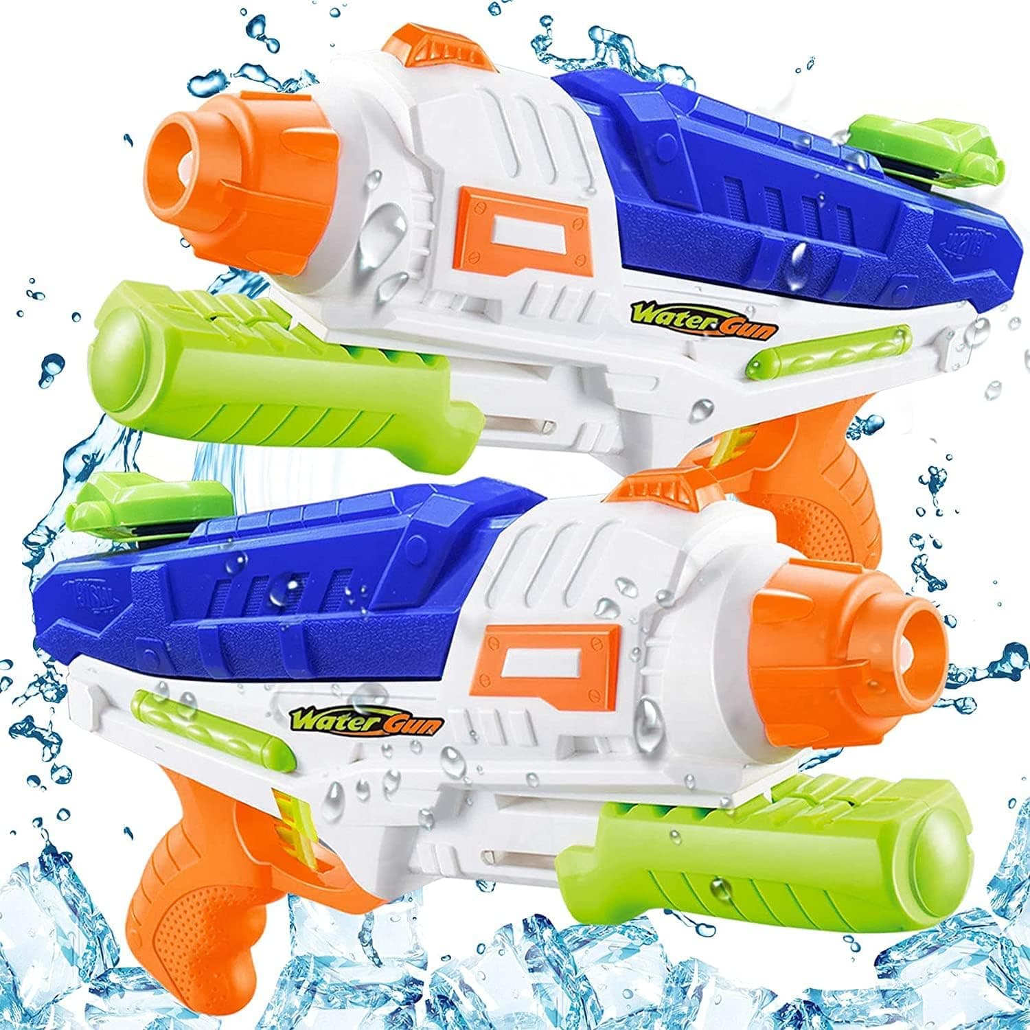 Manaror Water Guns for Kids, 2 Pack Super Squirt Guns Water Soaker Blaster 600CC Gifts Summer Swimming Pool Beach Sand Outdoor Water Fighting Play Toys for Boys Girls