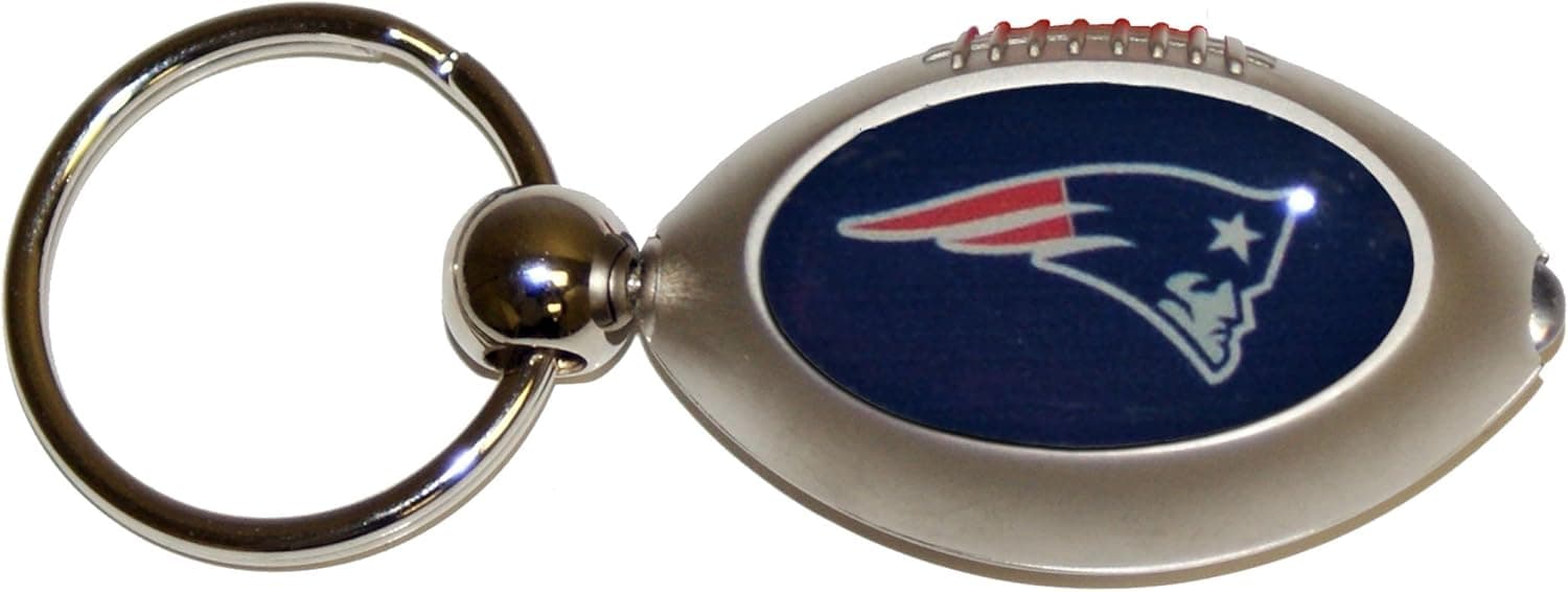 New England Patriots NFL Football Flashlight Key Ring