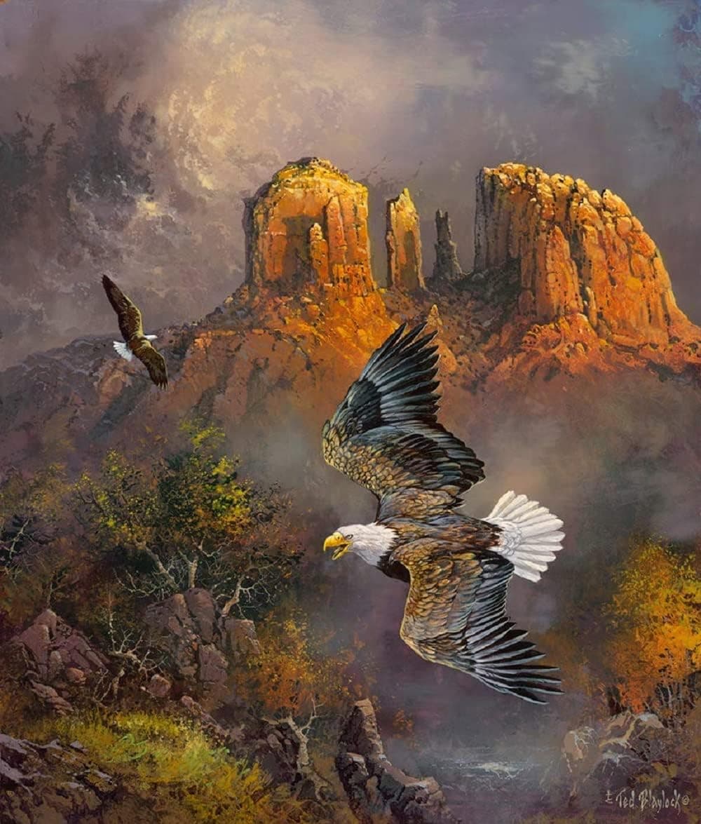Sedona Eagles 500 pc Jigsaw Puzzle by SUNSOUT INC