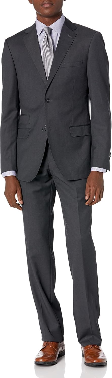 NO NICOLETTI ROSSO Men's 2 Button Modern Fit Suit