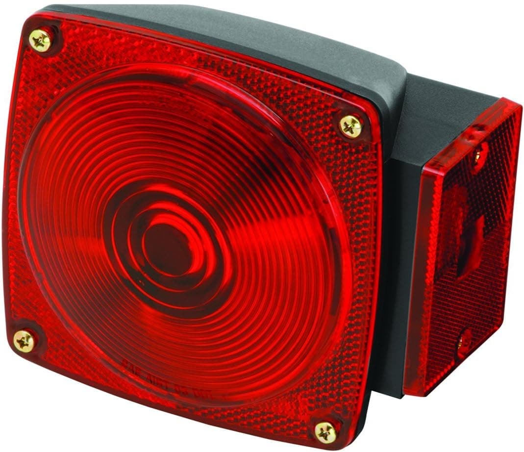 Wesbar 2823284 Deluxe Black Right Marine Tail Light