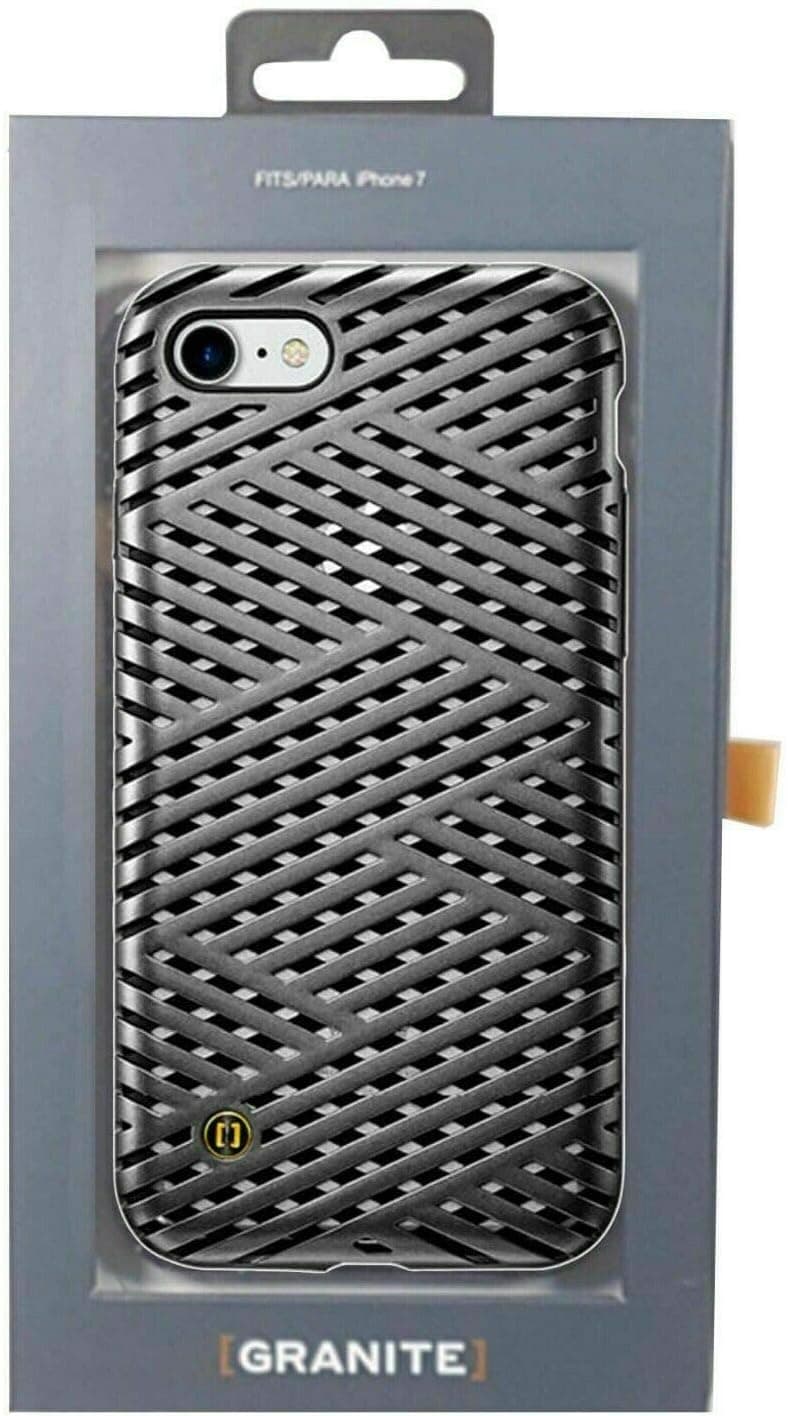 Granite Kaiser Case for iPhone 7 Gunmetal Cage Pattern