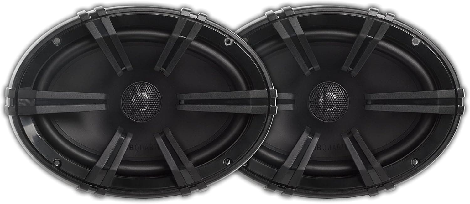 MB Quart DK1-169 Discus 2-Way Car Coaxial Speaker System with 0.75-Inch Aluminum Dome Tweeter on Silk Surround, 6 x 9-Inch, Set of 2