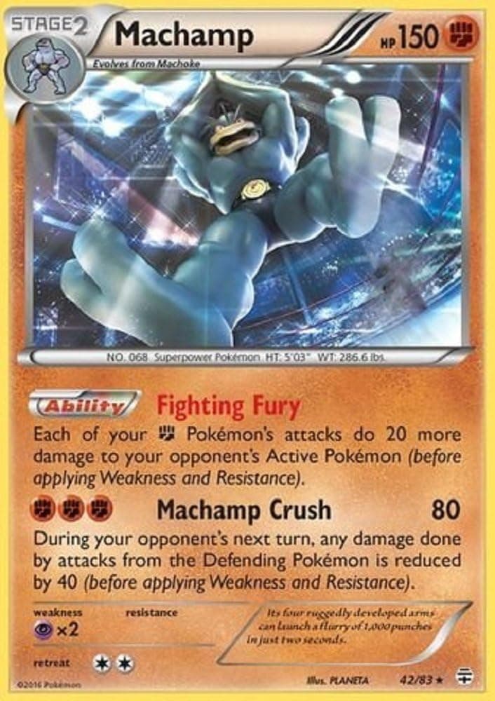 Pokemon - Machamp (42/83) - Generations - Holo