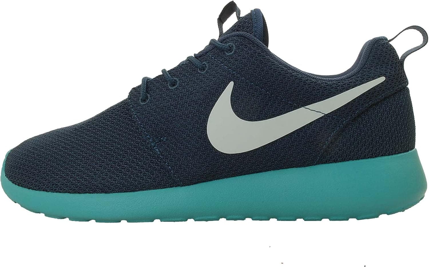 Nike Men's Roshe Run 511881 443 Squadron Blue Fiberglass Sport Turquoise Running Shoe (Men Size 11, Squadron Blue Fiberglass Sport Turquoise)