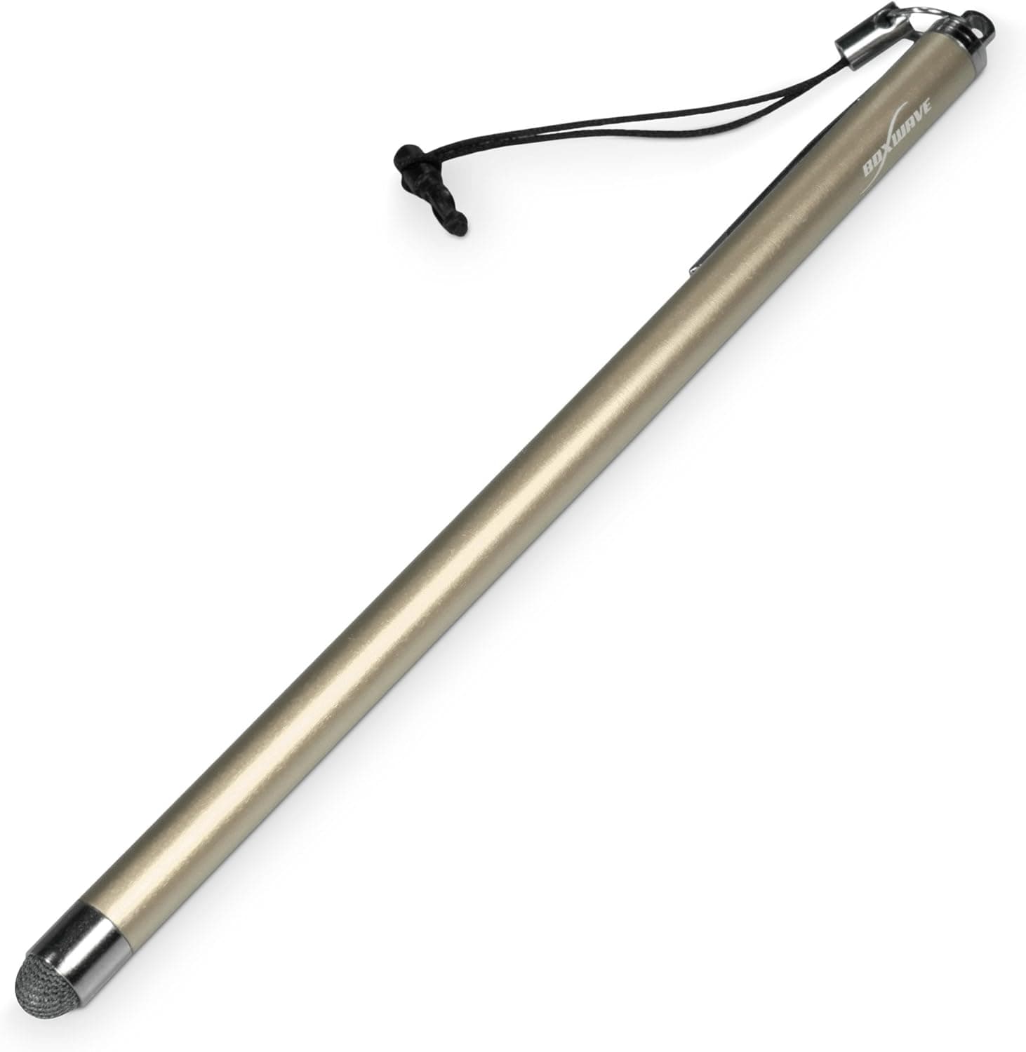 BoxWave EverTouch Slimline Capacitive Stylus for Motorola Droid Turbo - Motorola Droid Turbo Touch Screen Stylus w/ Thinner Barrel and Finer Point Ultra Durable FiberMesh Woven Fabric Tip for Ultra Responsive, Smoother Glide, and Increased Accuracy (Champagne Gold)