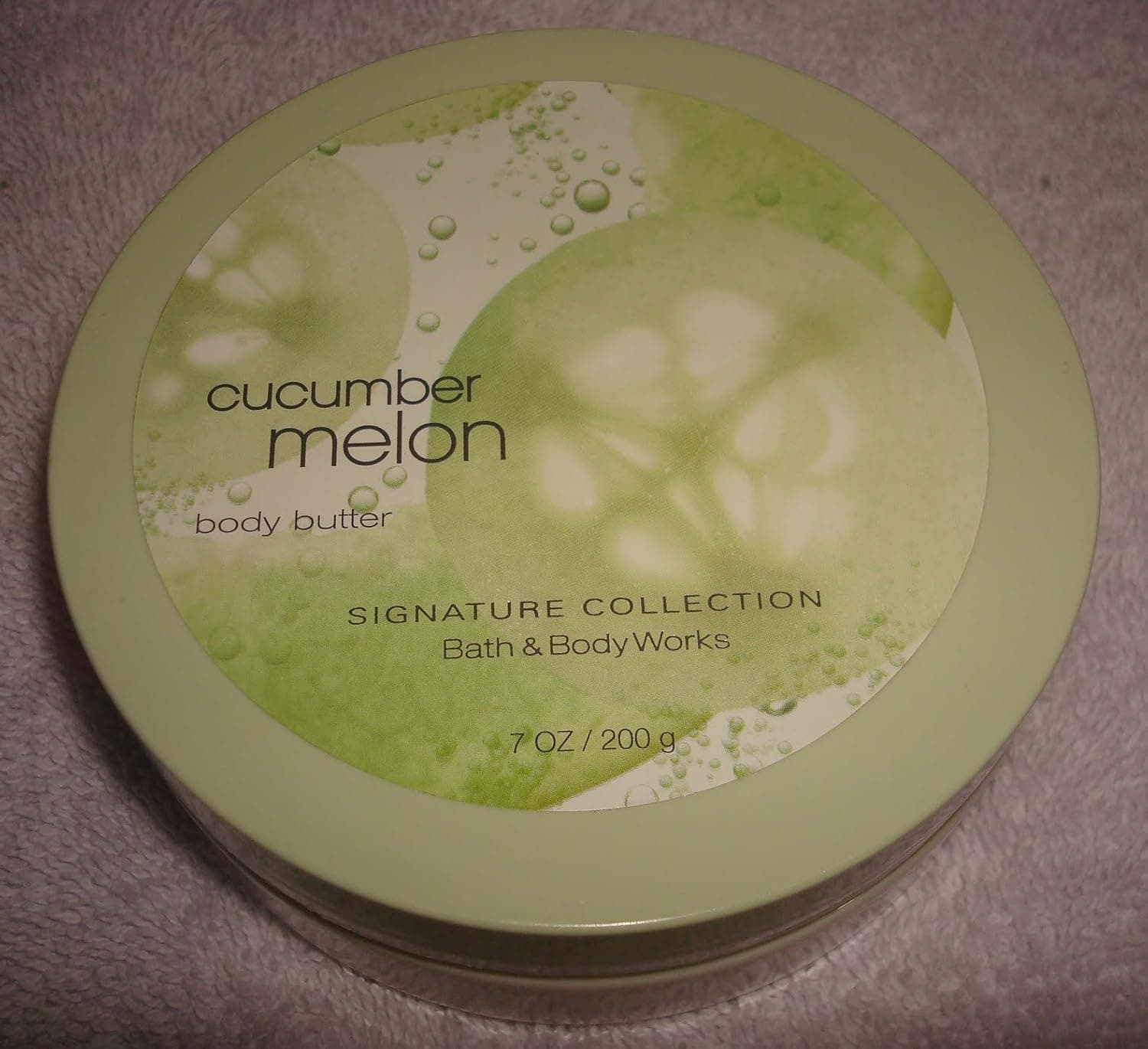 Bath and Body Works Cucumber Melon Body Butter 7 Ounce Jar