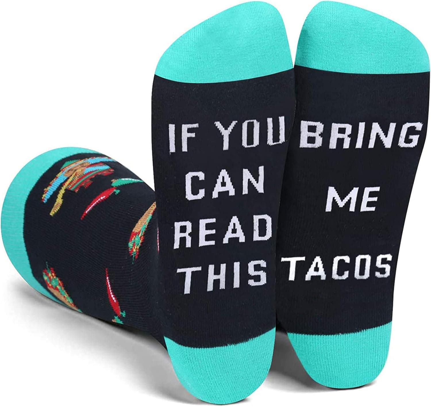 If You Can Read This, Bring Me Some - Funny Novelty Crew Socks For Men and Women