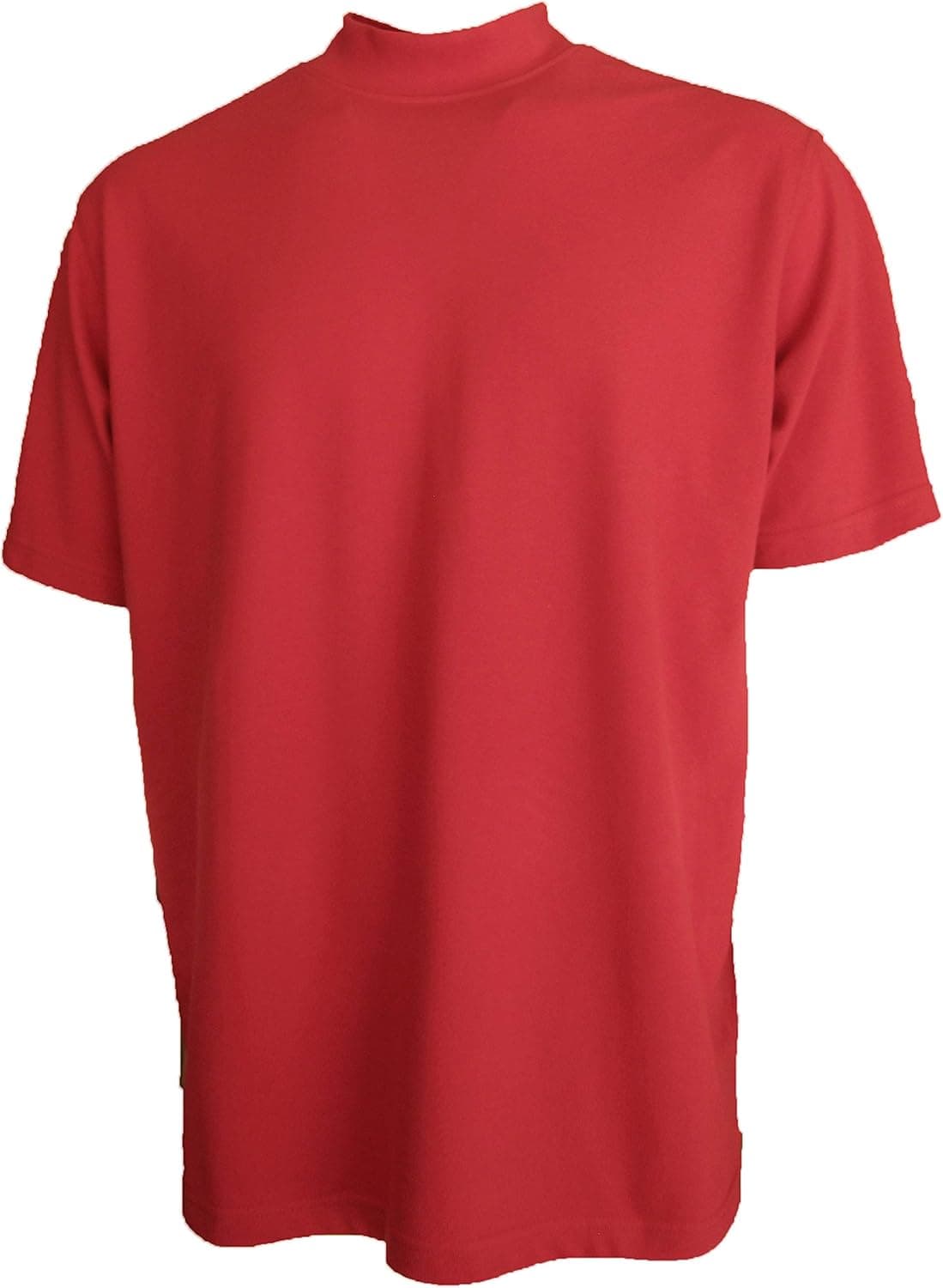 Good Life Mens Active Pique Mock Turtleneck Shirt Cotton Poly Blend