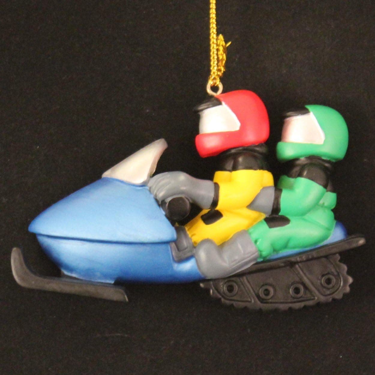 Two Person Snowmobile Christmas Ornament