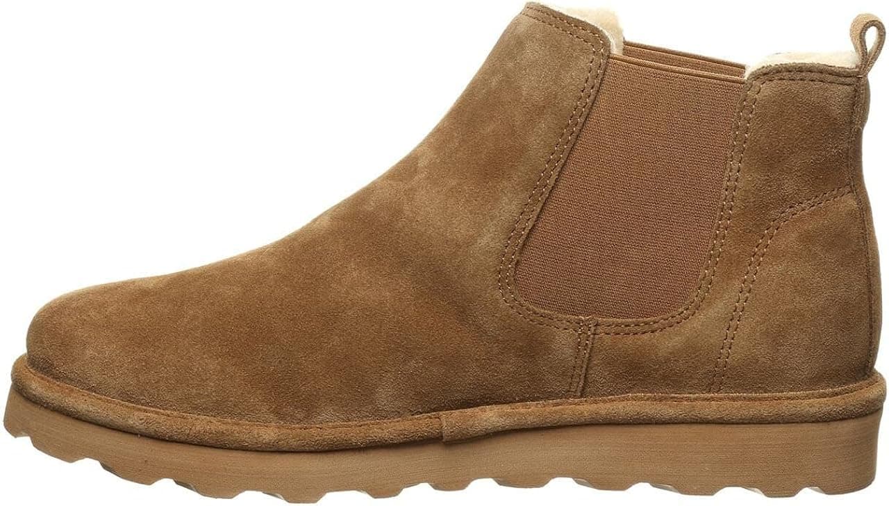 BEARPAW Men's Drew Multiple Colors | Men's Ankle Boot | Men's Slip On Boot | Comfortable Winter Boot