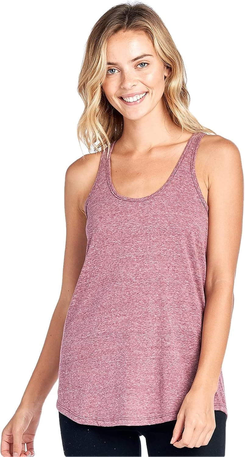 Tough Cookie Clothing Tank Top – Women’s Sleeveless Flowy Triblend Racerback Casual Yoga Workout Plain T Shirt Made in USA