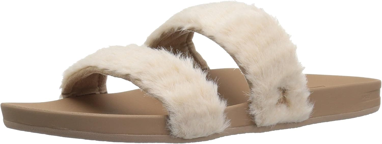Reef Women's Cushion Cozy Sandal, Cream, 8 M US