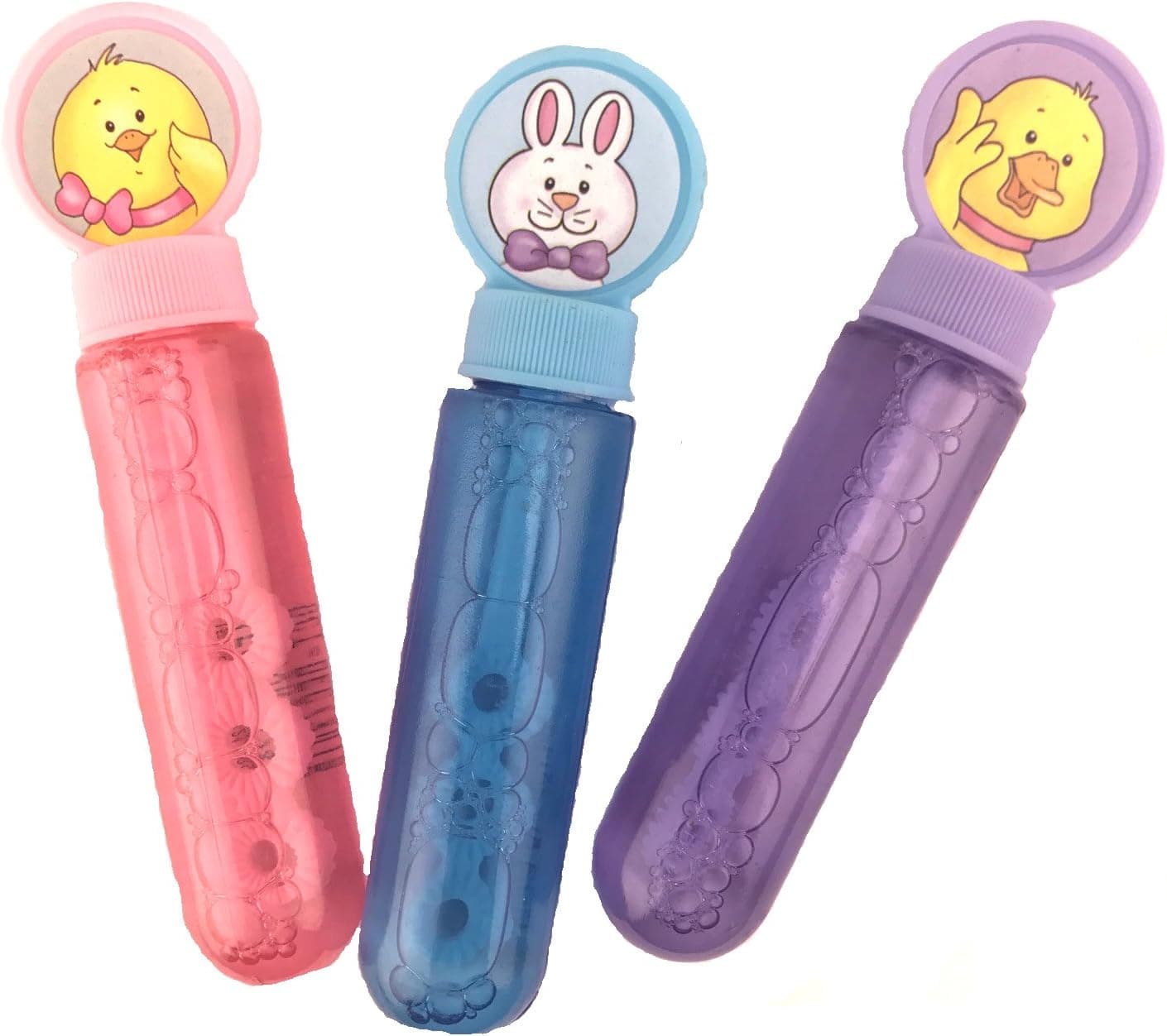 Easter Decorations Basket Fillers - Fun 3 Pack of Bunny Bubbles