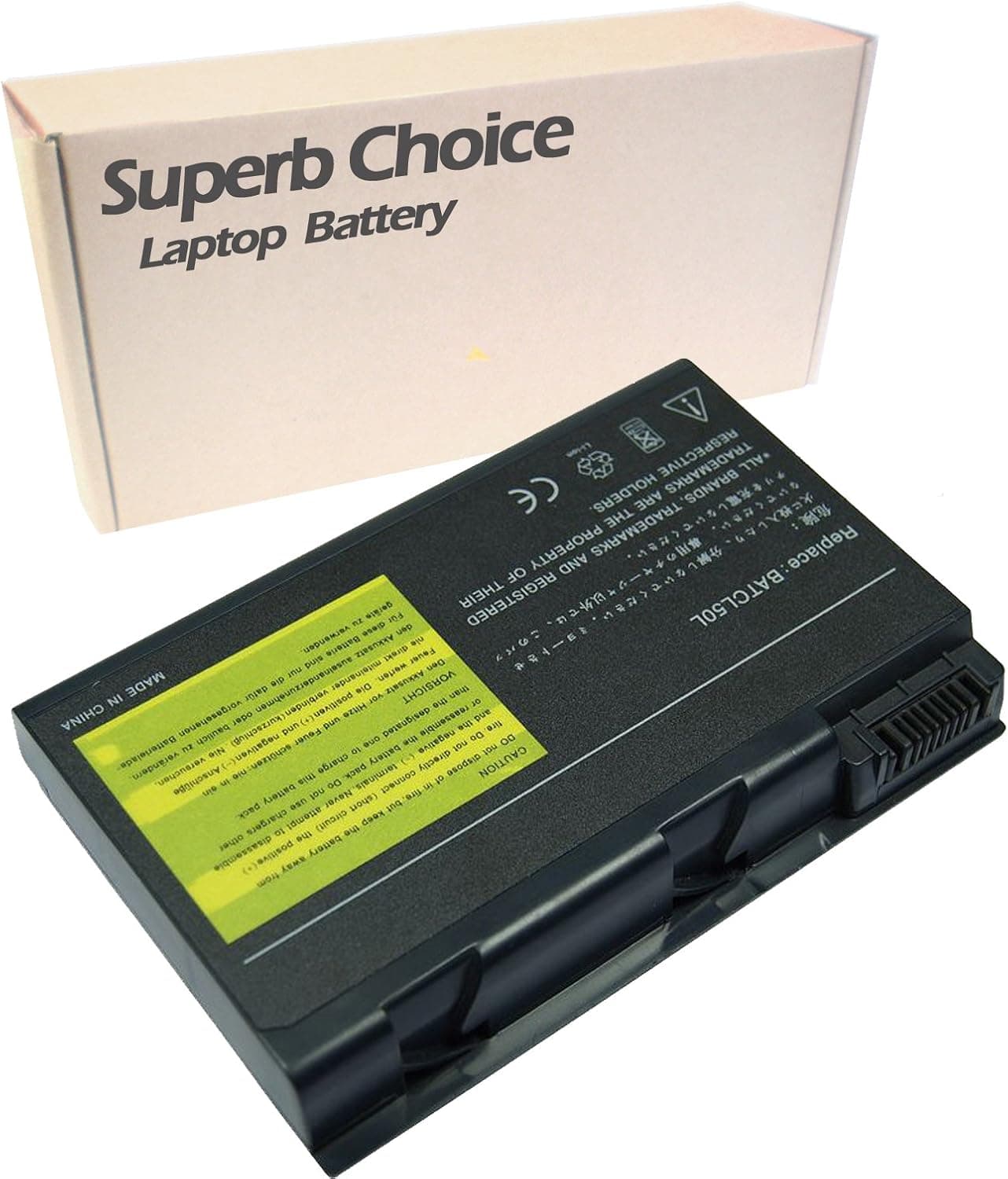Superb Choice 8-Cell Battery Compatible with COMPAQ CL50 CL51 150/E290 Toshiba DYNABOOK V8 Lenovo 3000 c100, PN: BT.T3504.001 BT.T3506.001 LC.BTP00.004 LC.BTP04.001 92P1181 92P1182 92P1180 PABAS042