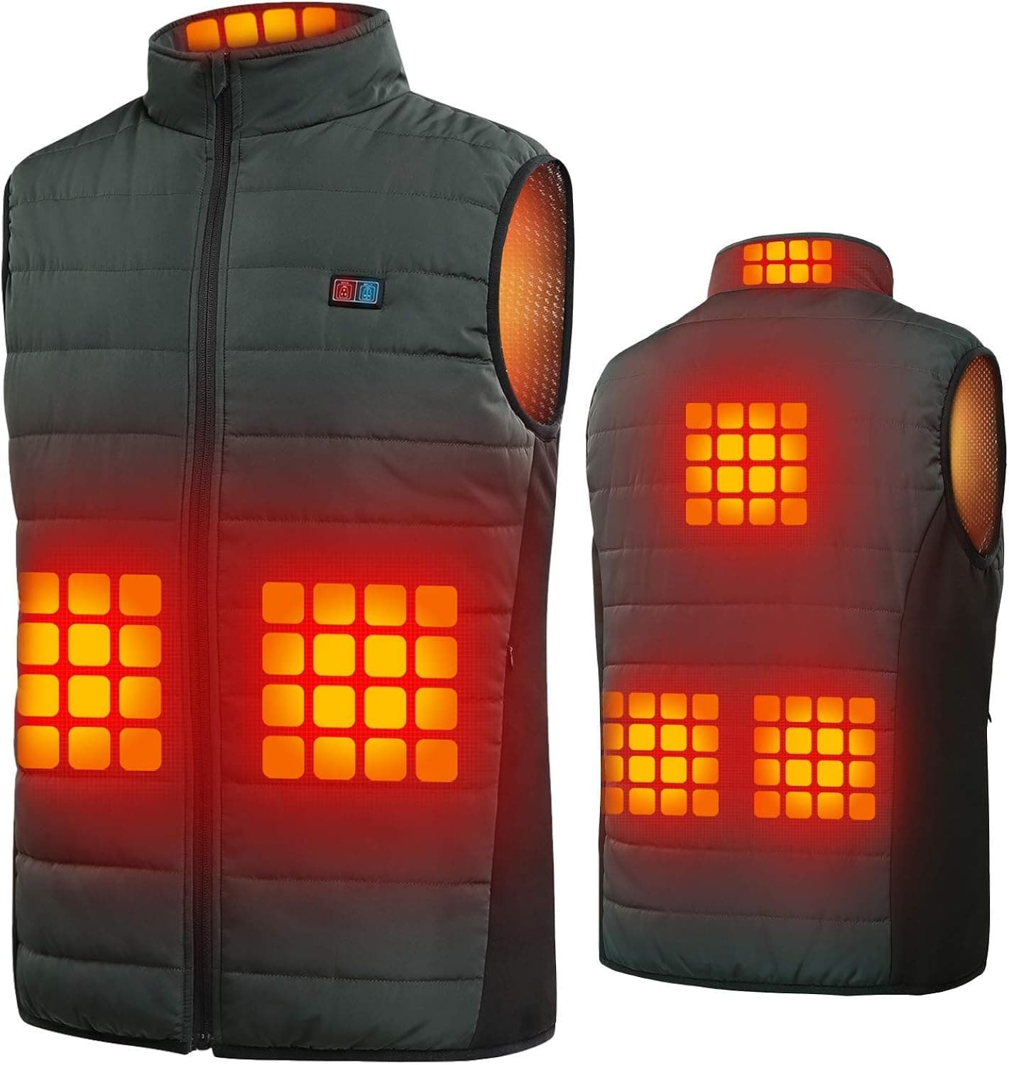 Heated Vest for Men Women, USB Heated Vest with 2 Controls(No Battery Pack)