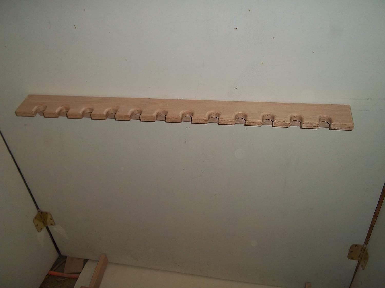 handmade Oak Closet Gun Rack 3 Pack - Single Barrel Model