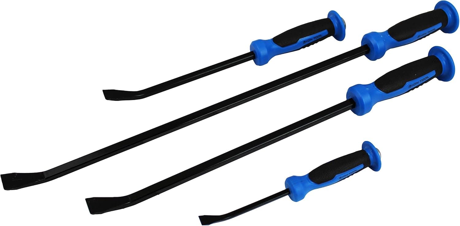 ION TOOL Pry Bar 4 Piece Set, 8-24 inch with Hammer Top
