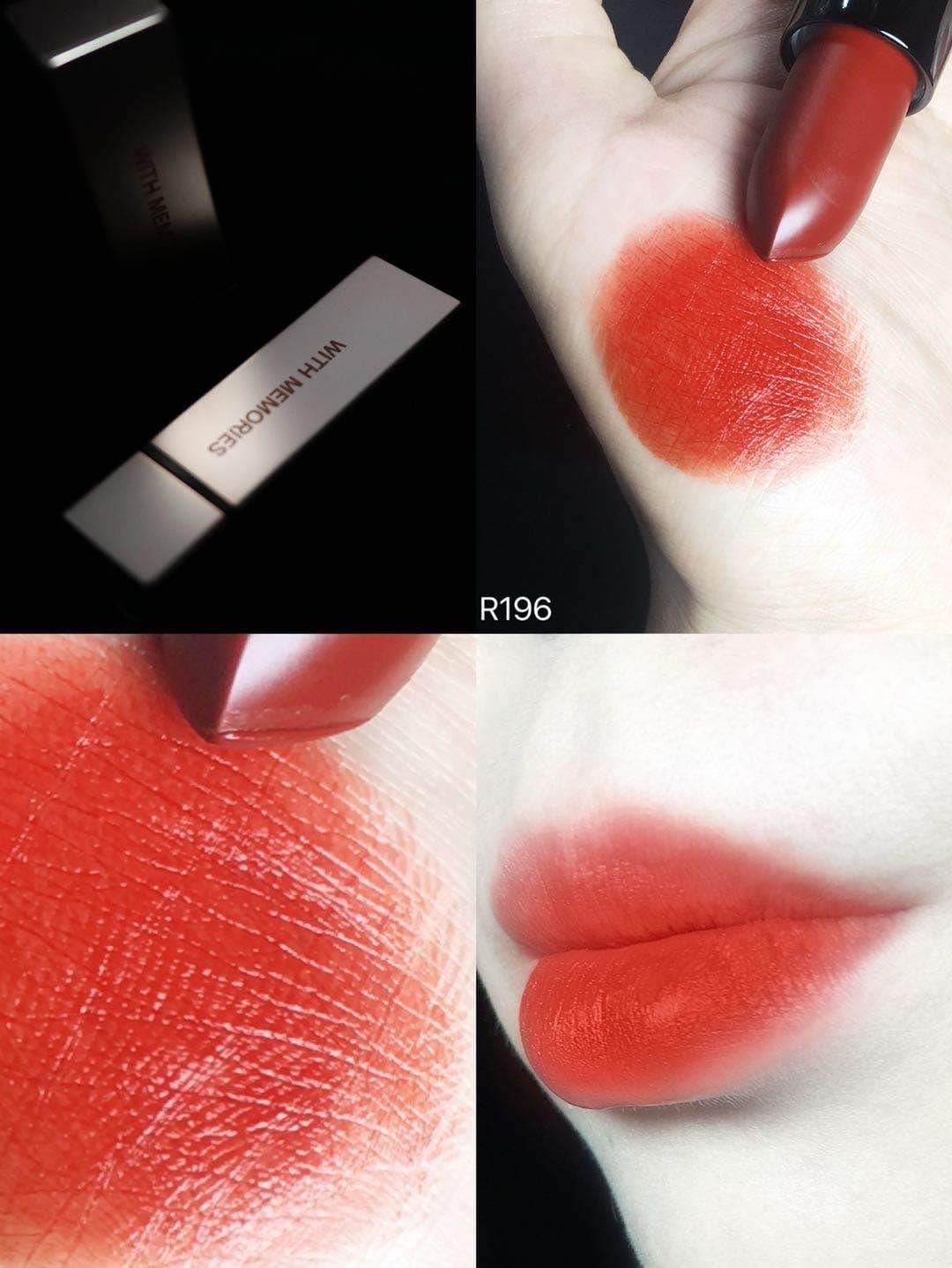 With Memories-PROFESSIONAL MAKEUP Lipstick Matte | Vivid Velvet Matte lipstick for Women with Vitamin E and Hyaluronic Acid (R196 ACE)