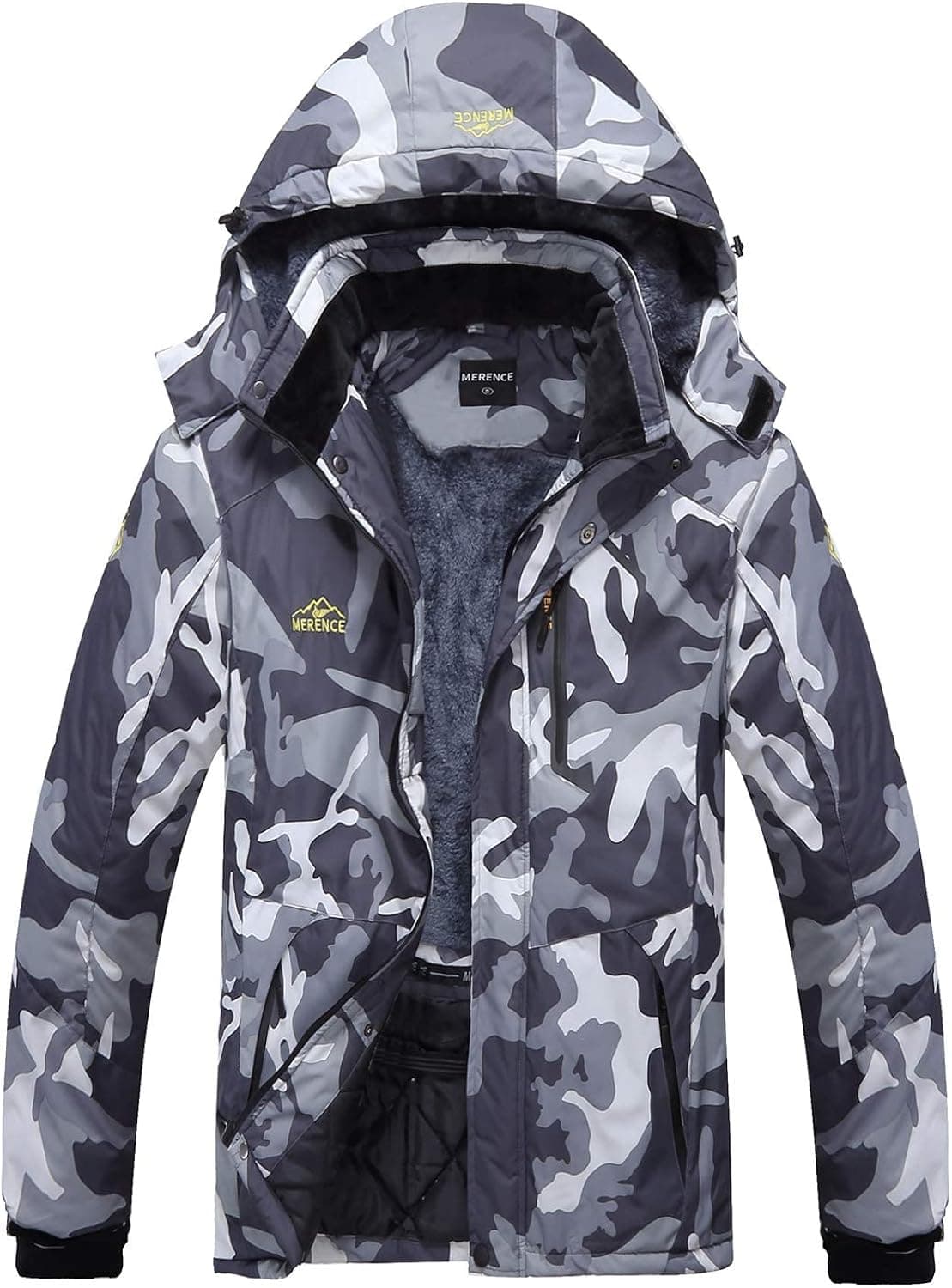 FANTURE Men's Mountain Waterproof Ski Jacket Windproof Rain Jacket