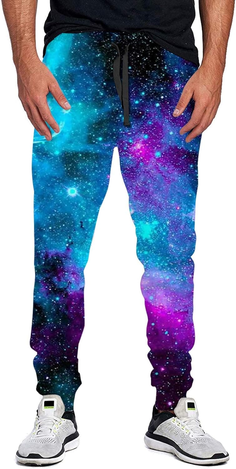 Idgreatim Men Women Casual Sport Jogger Sweatpants 3D Graphic Workout Running Baggy Pants Trousers with Drawstring S-XXL