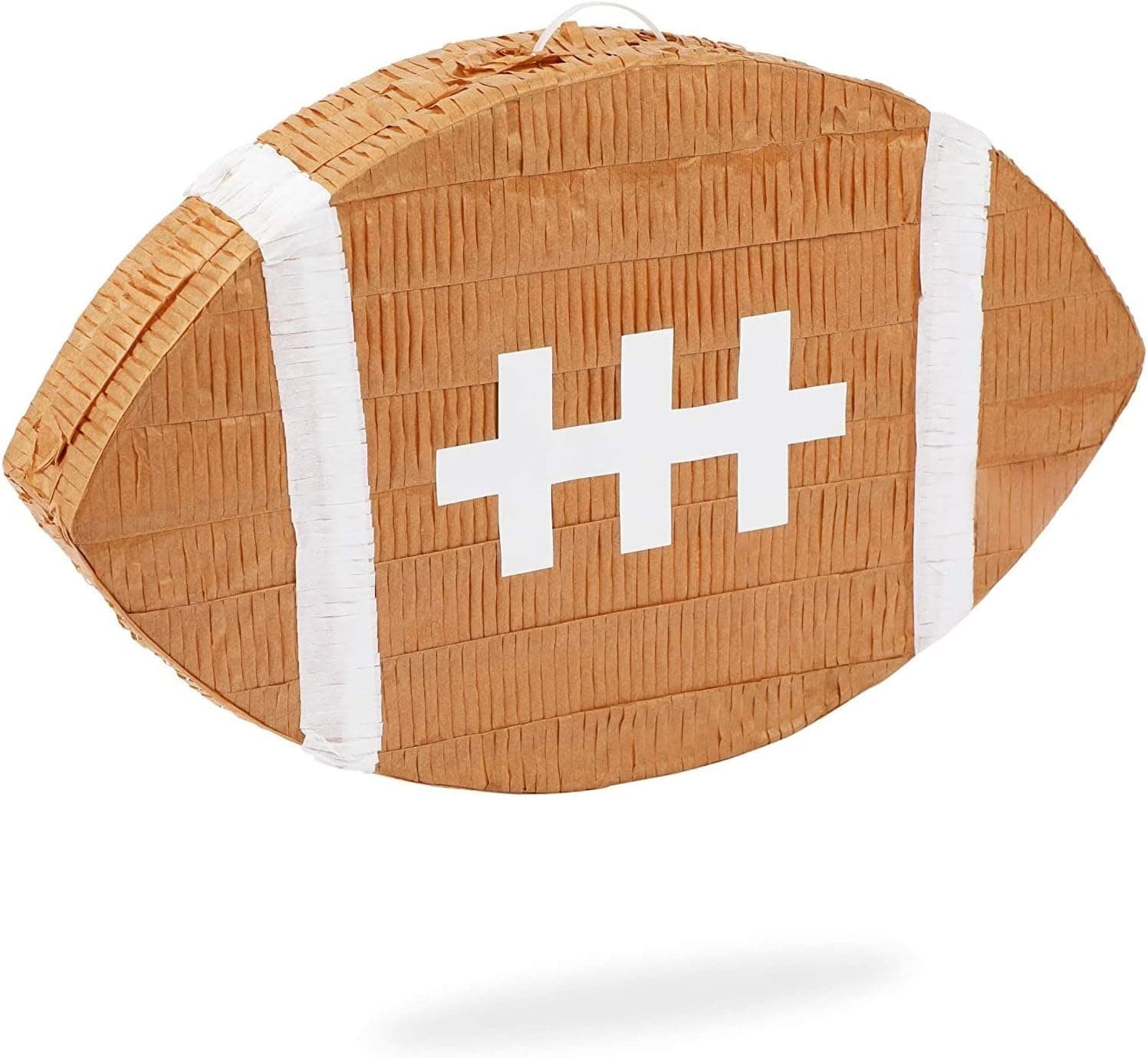 Small Football Pinata for Sports Birthday Party Decorations (16.5 x 10 x 3 In)