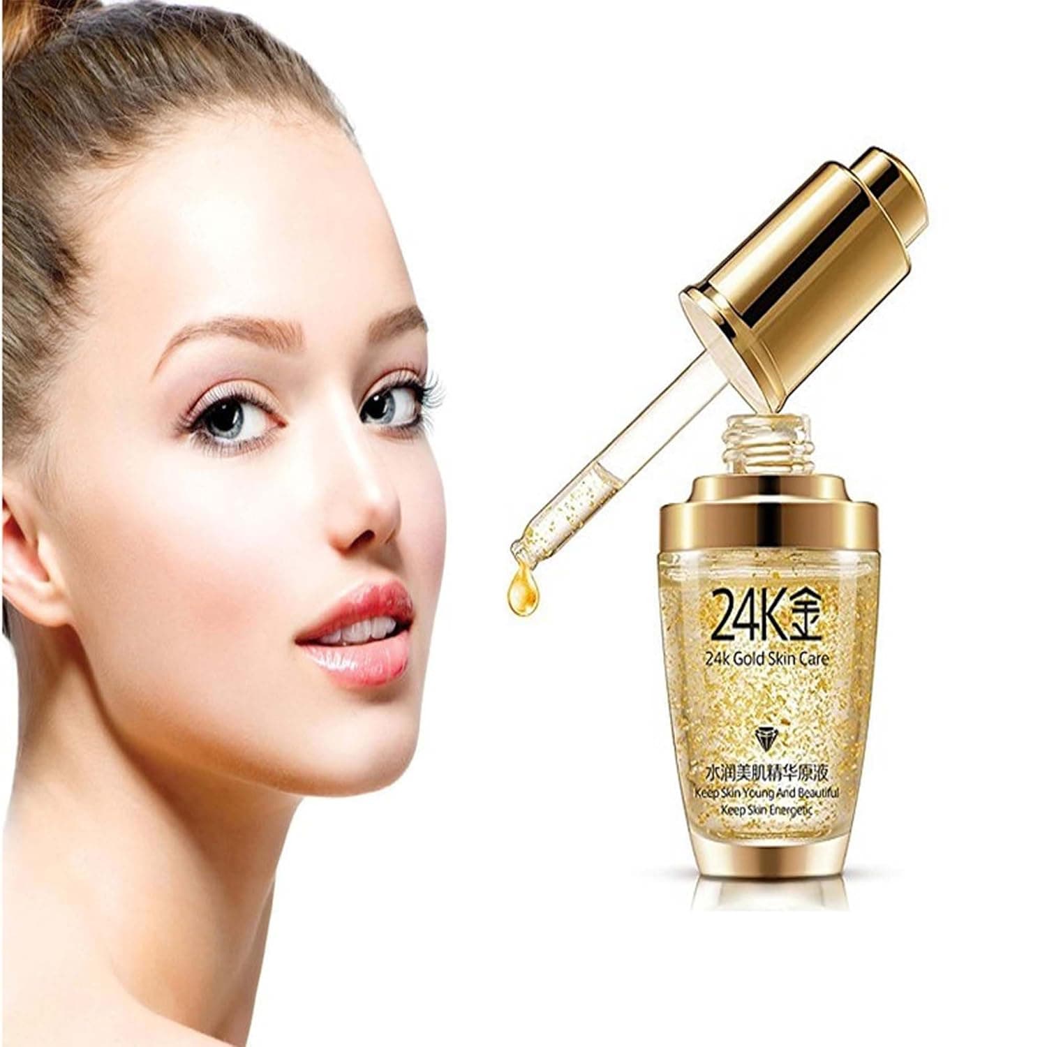 Mabox Anti Aging Wrinkle Firming Moisturizing Skin Face Cream 24K GOLD collagen Liquid