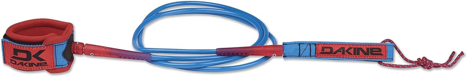 Dakine Kainui Team Surfboard Leash, Racing Red, 8' x 1/4"