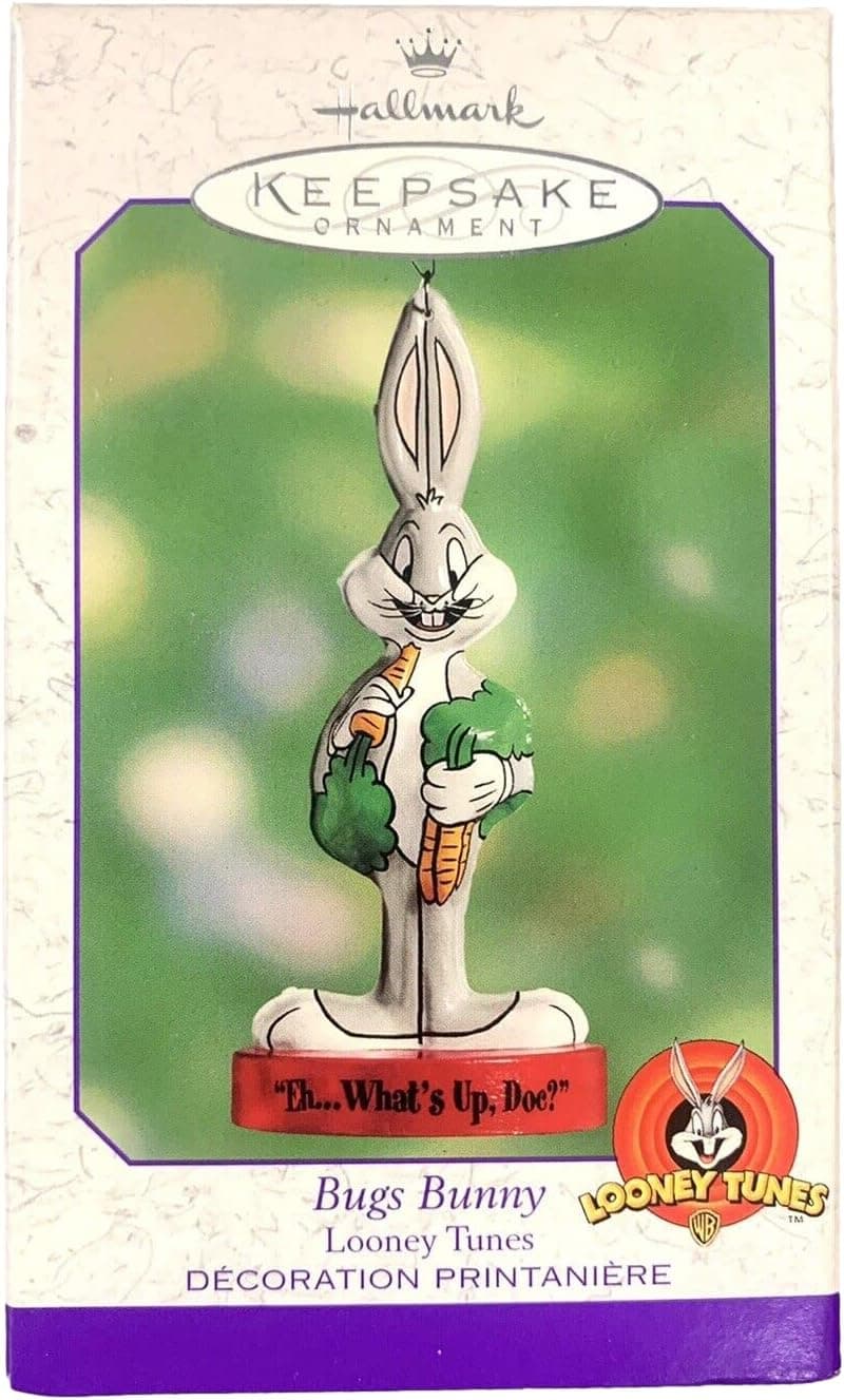 Hallmark Bugs Bunny Looney Tunes Pressed Tin Ornament