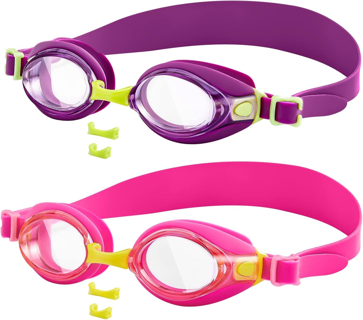 Aegend Kids Swim Goggles (2 Pack) for children/Toddler/Boys/Girls/Youth, No Leaking Swimming Goggles for Kids Aged 4-14