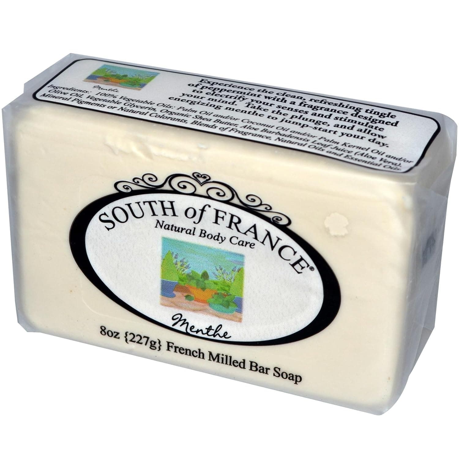 South Of France Menthe Milled Bar Soap 8 oz.