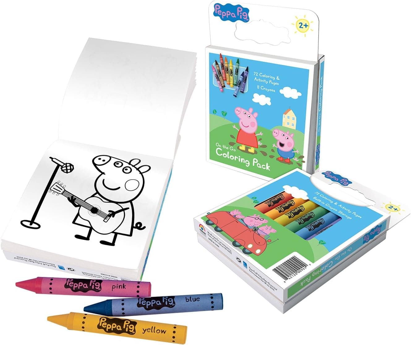 Peppa Pig On The Go Coloring Activity Pack with 8 Jumbo Crayons