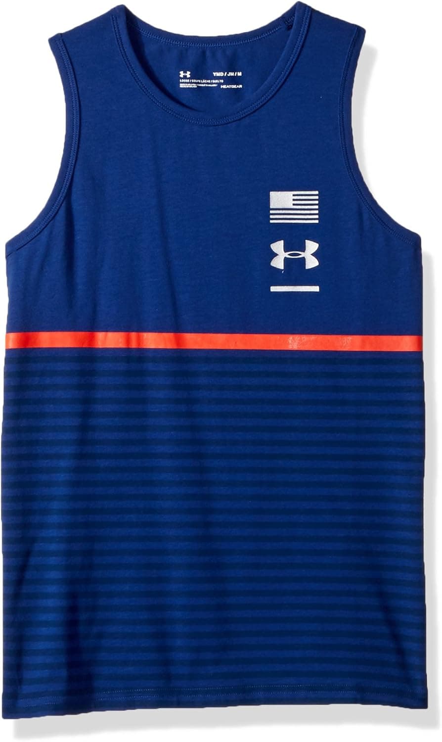 Under Armour Boys Americana Stripes Tank