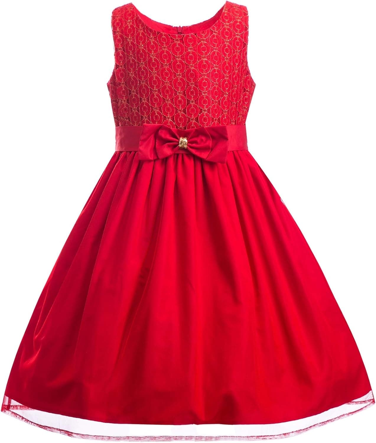 Emma Riley Girls Floral Party Dress Sleeveless