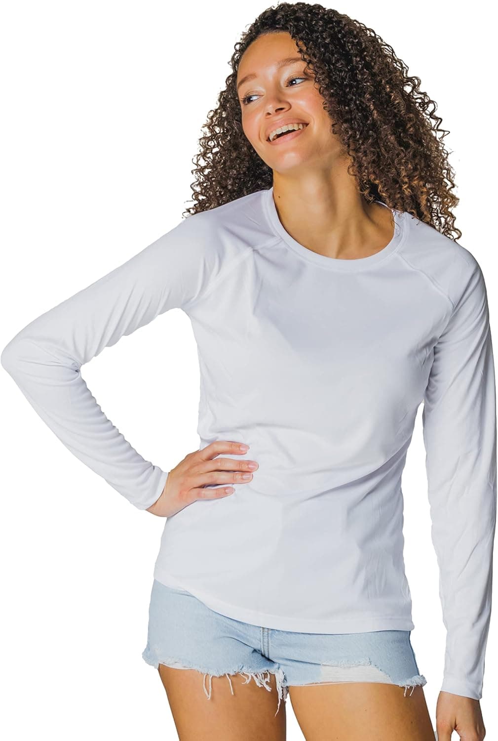 Vapor Apparel Women’s UPF 50+ UV Sun Protection Long Sleeve Relaxed Fit T-Shirt for Swimming, Sports, Outdoor Activities