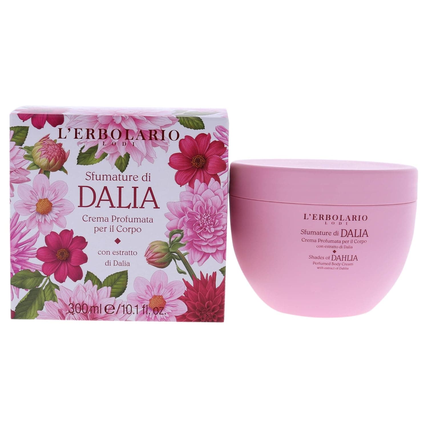 LErbolario Shades of Dahlia Perfumed Body Cream For Unisex 10.1 oz Body Cream