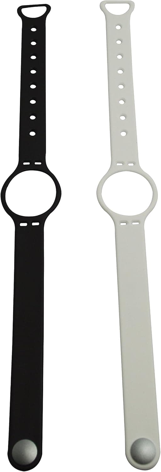 CreateGreat 2PCS Pack Black & White Color Replacement Wrist Strap Band With Clasp for Misfit Shine Only / No tracker/ Wireless Activity Bracelet Sport Wristband Misfit Shine Bracelet Replacement Arm Band Armband (Black,White)